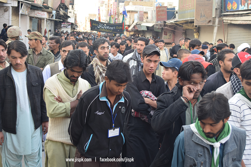 جلوس عزاداری امام حسین روز هفتم محرم در شهر کویته پاکستان 